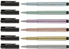 Шариковая ручка Faber-Castell 167351 Silver Stick, чёрно‑серебристая, 1 шт.