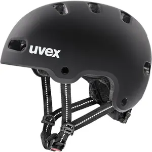 Bicycle helmet UVEX Kid 4, children's helmet, size 55–58 cm, matte black