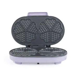 Вафельница Giles & Posner EK6700GSPPVDE с двойным сердцем, электрическая, настольная