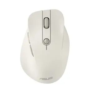 Wireless Right-Hand Mouse Asus MD105 MK-WH — RF + Bluetooth, 2400 DPI, Wheel, Battery, Beige
