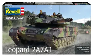 Plastmasas modelis REVELL tankis Leopard 2A7A1 (mērogs nav norādīts)