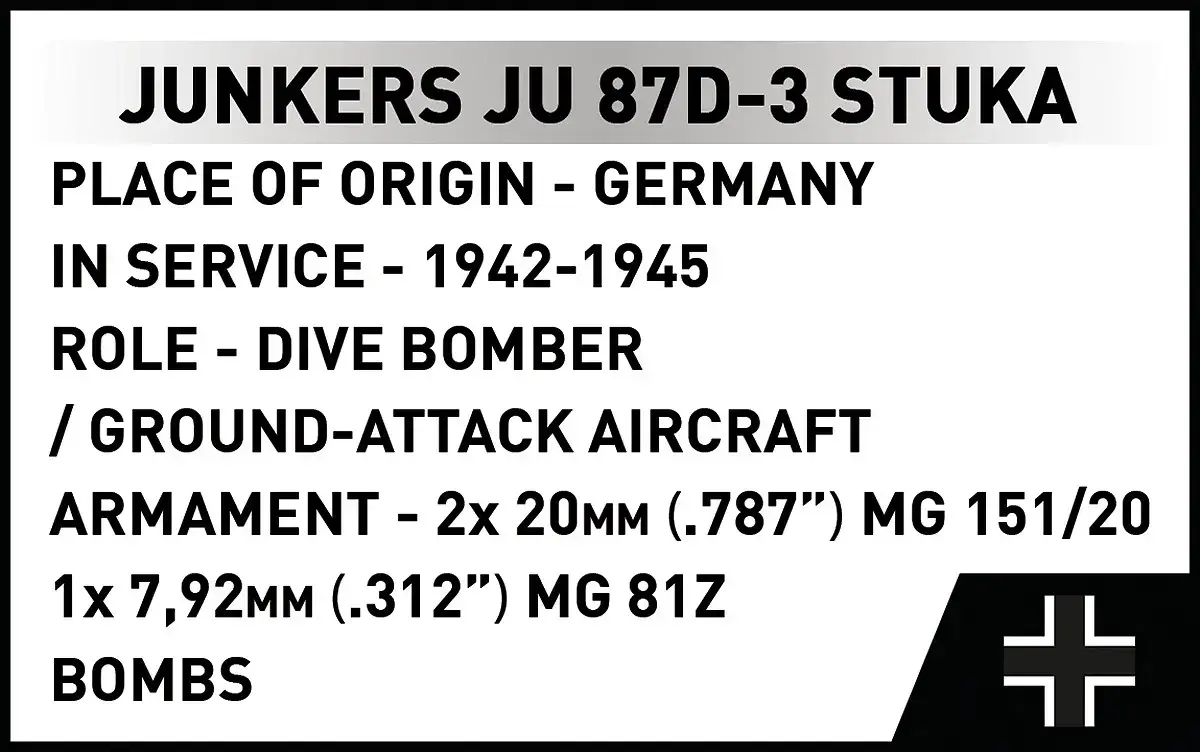 Cobi Blocks Junkers JU 87D-3 Stuka 556 pcs Photo 16