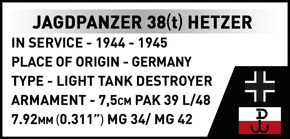 Cobi Blocks Jagdpanzer 38t Brave — 731 pcs Photo 14