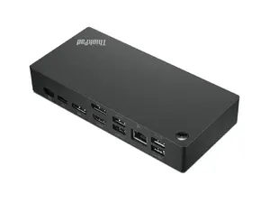 Док-станция Lenovo ThinkPad с адаптером питания 100W Slim-tip и европейской вилкой, черная