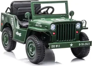 Bērnu akumulatora automašīna Lean Cars JH-103 4x4 militāri zaļa