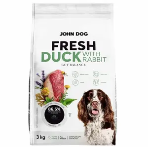 Корм для собак John Dog Adult Fresh Duck with Rabbit — сухой, 3 кг
