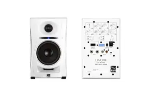 Nearfield monitor stands Kali Audio LP-UNF WH for studio/desktop monitors, white, with Bluetooth