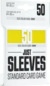 Card sleeves Gamegenic Just Sleeves Standard 66×91 mm transparent pack of 50