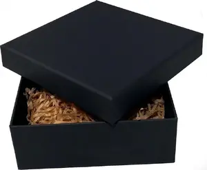Box (kraft black) Ziemia Obiecana 15 x 15 x 5.5 cm - cardboard packaging