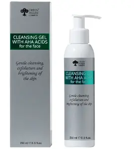 Attīrošais gēls ar AHA skābēm 250 ml — Greenini Green Pharm Cosmetics sejas pīlings