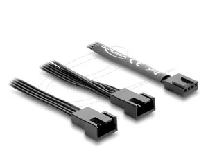 Internal power cable DELOCK 84543 — 4-pin PWM to dual 4-pin PWM, 0.5 m