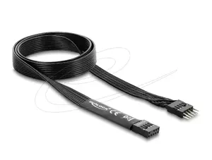 Parallel cable DELOCK 86058, 9-pin to 9-pin, length 0.7 m, black