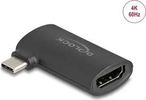 Адаптер DELOCK USB Type-C (штекер) — HDMI (гнездо) DP Alt Mode 4K под углом