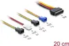 DELOCK kabelis SATA uz 4×2 kontaktiem 20 cm Photo 2