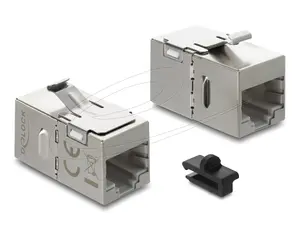 Модуль Keystone DELOCK 90757 плоский RJ-45 серебристый, 16.1×29.8×19.5 мм
