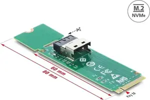 Converter M.2 Key M to 1× SFF-8654 4i DELOCK 64361