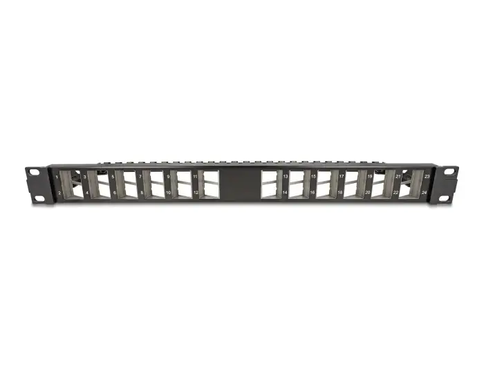 DELOCK 19" keystone patch panel 24 porti slīpa Photo 2