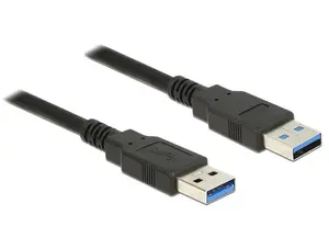 USB cable Sonstige 85060 — USB A to USB A, USB 3.2 Gen 1 (5 Gbit/s), 1 m, black