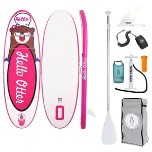 Piepūšamā bērnu SUP dēlis FunWater Tuxedo Sailor 2,4 m (rozā)