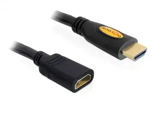 HDMI cable Sonstige DeLOCK 1 m — HDMI Type A (Standard) to HDMI Type A, gold-plated contacts, black