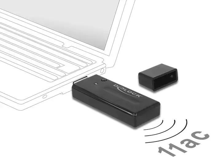 Sonstige 12463 USB WLAN adapteris — Wi‑Fi 5, 867 Mbit/s Photo 2