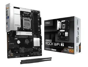 Материнская плата ASRock B850 Rock WiFi 7, AMD Socket AM5, ATX, DDR5, Wi-Fi 7