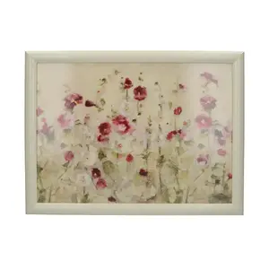 Paplāte-spilvens Creative Tops Wild Field Poppies 43.8×33.8 cm, plastmasas virsma ar auduma spilvenu