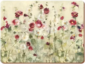 Galda paliktņu komplekts, Creative Tops WILD FIELD POPPIES, 4 gab., 40 x 29 cm, lakots ar korķa pamatni