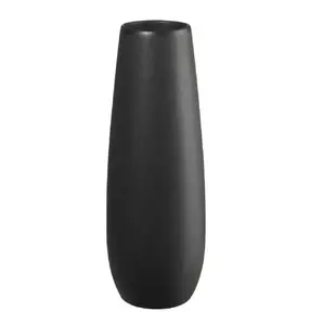 Vāze Asa Selection EASE D8 cm H32 cm, melns porcelāns