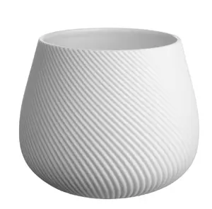 Vāze Asa Selection H16 cm, diametrs 19.7 cm, balts porcelāns