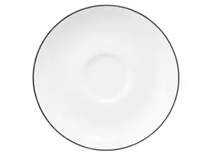 Porcelain Saucer 12 cm Seltmann Weiden LIDO BLACK LINE