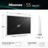 Hisense 32S5Q 32" Full HD Smart TV Balts Photo 2