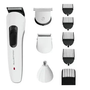 Hair trimmer Rowenta TN8961F4 — cordless/AC, NiMH battery, 1–12 mm length, black and white