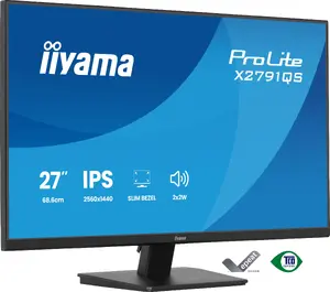 Datora monitors IIYAMA ProLite X2791QS-B1 27" IPS Quad HD 2560x1440 LED matēts VESA ar skaļruņiem