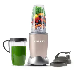 Cooking blender NUTRIBULLET NB907CP 0.946 L, 900 W, plastic bowl, stainless steel blades, Black/Gold