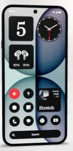 Viedtālrunis Nothing 4a — 6,78" (17,2 cm), Snapdragon 7s Gen 4, 8 GB RAM, 128 GB, 50 MP triple kamera, 5080 mAh, Dual SIM, Android 16.0, melns
