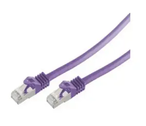 Сетевой кабель Eigenbrand BS75511-V Cat7 S/FTP (S-STP) фиолетовый, 1 м, RJ-45 с позолоченными контактами