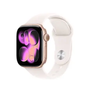 Смарт‑часы Apple Watch Series 11 GPS + Cellular 42 мм розовое золото алюминиевый корпус с ремешком Light Blush M/L