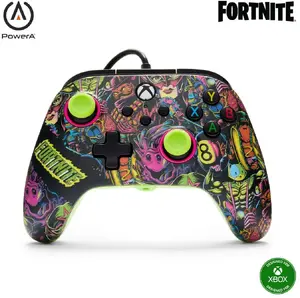 Wired Gamepad PowerA XS Pad Advantage Fortnite Glow by PowerA for Xbox - wired controller with Fortnite design