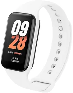 Replacement silicone strap FIXED for Xiaomi Smart Band 8 Active / 9 Active, white