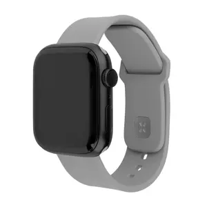 Silicone Sporty Strap Set for Apple Watch 42/44/45/46mm, FIXED, light gray