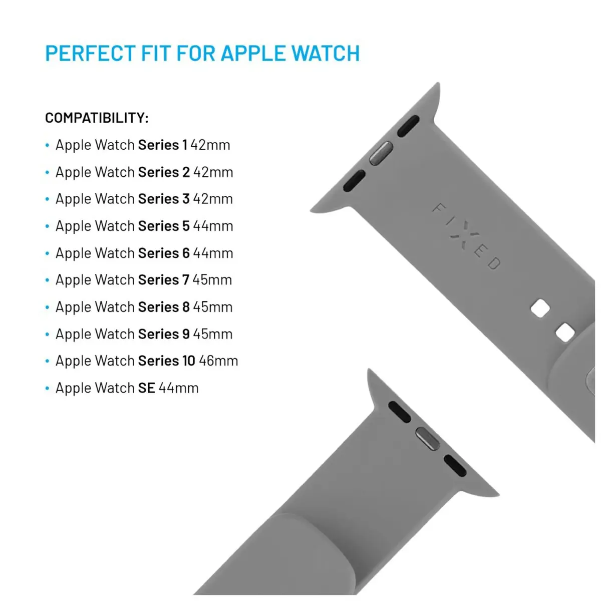 Silicone Sporty Strap for Apple Watch 42/44/45/46mm – FIXED Photo 3