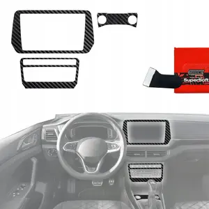Protective interior film GrizzGlass PianoSkin Glossy for Volkswagen T‑Cross (2025) 4-in-1