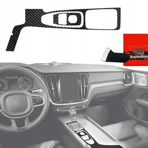 Interior film GrizzGlass PianoSkin Glossy for Volvo XC90 T5 Drive Mode 2015–2021 2in1