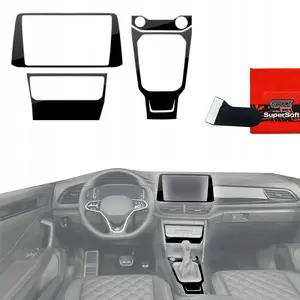 Interior protective film GrizzGlass PianoSkin Glossy for Volkswagen T‑Roc R‑Line 2025 [4-in-1]