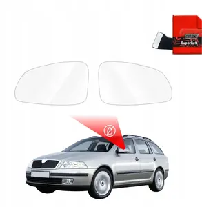 Side mirror rain protection film GrizzGlass ZeroDrop for Skoda Octavia II Combi (2004–2008)