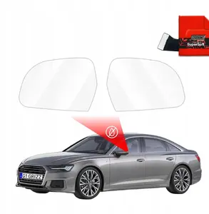 Side mirror rain protection film GrizzGlass ZeroDrop for Audi A6 C8 (2018–2024) by GrizzGlass
