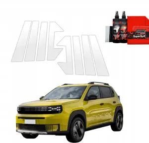 Protective pillar film GrizzGlass BodyShield for Fiat Grande Panda (2025) — set for 8 pillars