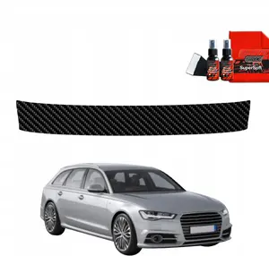 Trunk sill protector GrizzGlass BodyShield for Audi A6 C7 Avant Facelift (2014–2018) — carbon-style film