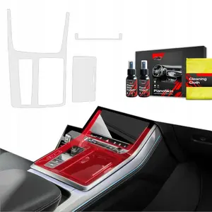 Protective Matte Interior Film GrizzGlass PianoSkin for Audi SQ8 (2018–2025) Central Control Panel 3-in-1